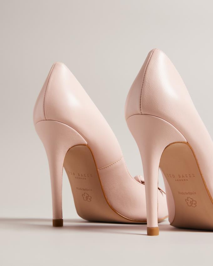 Chaussures à Talons Ted Baker Leather Bow Embellished Court Rose Femme | RIZ-09436879